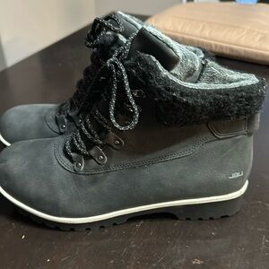 Black JBU lace up boots women's size 9
